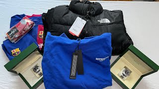 HUGE DHGATE HAUL‼️ NORTH FACE REPRESENT LUXURY WATCHES dhgatereview dhgate haul [upl. by Toth977]