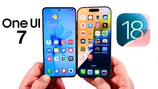 One UI 7 vs iOS 18 Speed Test [upl. by Thorr222]