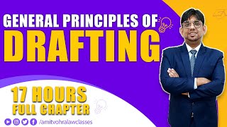 General Principles of Drafting Full Chapter CS Professional  Drafting Pleadings amp Appearances [upl. by Annaujat]