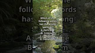 Spelling Time 507 spelling englishlearning englishvocabulary questions quiz [upl. by Michale]