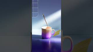 Cinema 4D and Redshift Mug Animation Render motiongraphics redshift render cinema4d render [upl. by Pacheco]