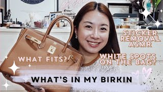 WHATS IN MY BIRKIN 30  FLUFFEDUPFLAIR [upl. by Harrad209]