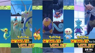 Pokemon Scarlet amp Violet The Indigo Disk  Gen 5 Shiny Starters [upl. by Pierre]