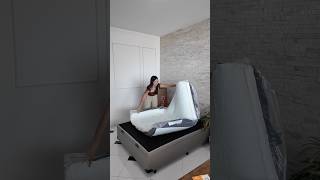 Meu colchão e cama dos sonhos chegou😍 Colchão Emma Original e Cama Baú de Casal unboxing completo [upl. by Rozek]