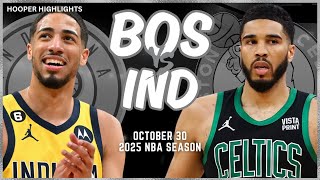 Boston Celtics vs Indiana Pacers Full Game Highlights  Oct 30  2025 NBA Season [upl. by Zobe]