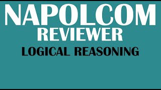 NAPOLCOM REVIEWER LOGICAL REASONING 2022 [upl. by Nosidam806]