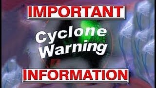 Emergency Cyclone Warning Broadcast [upl. by Zebulen885]