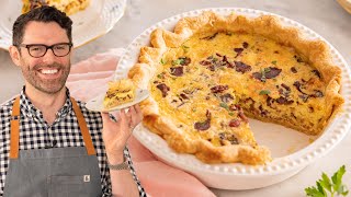 Delicious Quiche Lorraine Recipe [upl. by Myrt60]