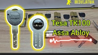 Как открывать замки Tesa TK100 Испания Medvejatnik [upl. by Arni]