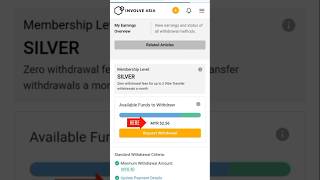 How To Withdraw Earnings in Involve Asia Affiliate Marketing shorts involveasia withdrawalguide [upl. by Zandra311]