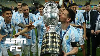 You have to be happy for Messi Reaction to Argentinas Copa America triumph  ESPN FC [upl. by Vatsug270]