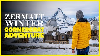 ZERMATT Gornergrat Adventure – 1 DAY Budget Trip to Zermatt Switzerland in Winter [upl. by Amor101]