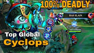 Cyclops Top Global  Gameplay MVP  Mlbb [upl. by Atiuqes]