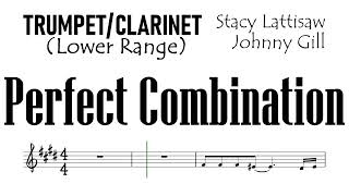 Perfect Combination Trumpet Clarinet Lower Range Sheet Music Backing Track Partitura Stacy [upl. by Aneerol640]