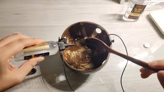 ASMR ‖ MAKE SLIME WITH WOODEN SPOON N BOWL [upl. by Vandervelde]