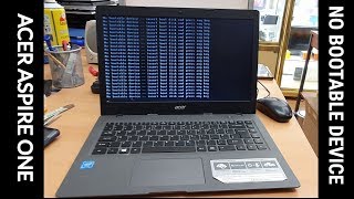 Acer Aspire 1 Cloudbook 14 No Bootable Device UEFI TO USB BOOT [upl. by Atinra262]