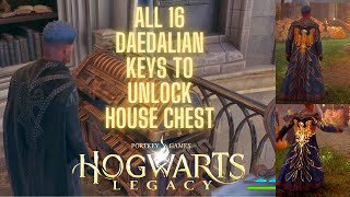 Hogwarts Legacy  All Daedalian Key Locations  All House Token Locations Guide  Get House Cloak [upl. by Francie]