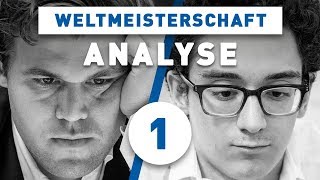 Caruana  Carlsen Partie 1 Schach WM 2018  GroßmeisterAnalyse [upl. by Mccafferty]