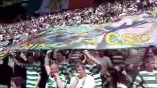 GLASGOW CELTIC FANS BANNERS amp SONGS [upl. by Rabush]