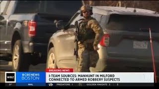 ITeam Manhunt in Milford connected to armed robbery suspects [upl. by Annazor963]