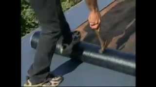 Low Slope Roofing  Installing Liberty Base Sheet [upl. by Aklam634]