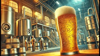 How Beer is Made in a Factory Behind the Scenes 🍺👀 [upl. by Josefina]