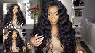 🔥😍 Natural Looking Wavy Synthetic Wig for 50 Virgin hair Dupe GLS203 Tutorial Included [upl. by Orimar]