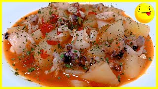 ✅ Guiso de Calamares con Patatas a la Marinera Muy Fácil 🍲😋 [upl. by Lihp133]