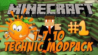 Minecraft 1710 Technic Modpack Ep 1 Getting Started [upl. by Edniya]