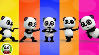 Five Little Pandas Jumping On The Bed  More Rhymes amp Learning Videos for Babies [upl. by Erine163]