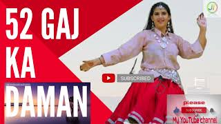 52 gaj ka daman dj remix  52 gaj ka daman parameter 52 gaj ka daman dance cover pranjal dahiya [upl. by Musetta]