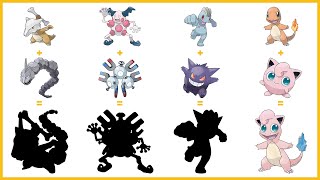 Pokemon Fusion Compilation 241  jigglypuff  charmander  gengar  machop  magneton  mr mime [upl. by Palermo291]