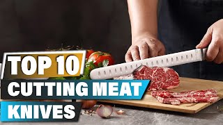 Best Knives For Cutting Meats In 2024  Top 10 Knives For Cutting Meat Review [upl. by Smoht]