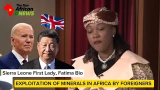 SIERRA LEONE First Lady Fatima Bio EXPOSES UK US amp Chinas EXPLOITATION of MINERALS IN AFRICA [upl. by Jemy]