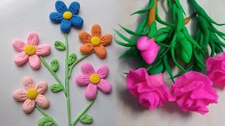 ক্লে দিয়ে ওয়ালমার্ট Clay WalldacorClay FlowerClay Art Clay Wallhanging art clayart superclay [upl. by Gerrald]