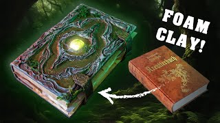 asking AI to design a DRUID SPELLBOOK  FOAM CLAY Tutorial COSPLAY LARP [upl. by Romina]