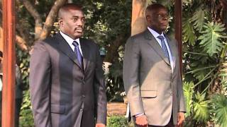 Presidente da República de Angola recebe Presidente Joseph Kabila [upl. by Ogdon666]