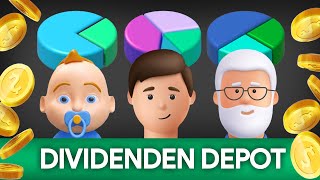 Dividenden Aktien Depot  Das perfekte Portfolio für JEDES Alter [upl. by Gelasius64]