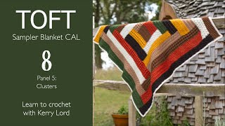 TOFT Sampler Blanket CAL Episode 8 Crochet Clusters [upl. by Bryant708]