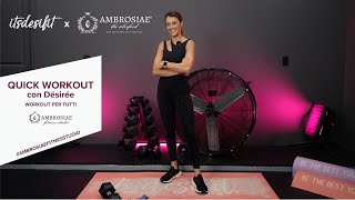 AMBROSIAE FITNESS STUDIO  FAST FIT CIRCUIT con Désirée [upl. by Koser]