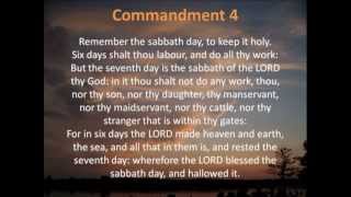 Ten Commandments  Hear and Read the Full Text [upl. by Arihat]