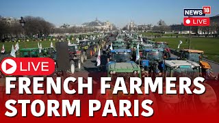 Farmers Protest France  Farmers Protest in France  Protesting French Farmers Head Towards Paris [upl. by Franchot260]