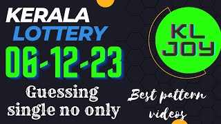 06122023 keralalottery guessing today kljoy [upl. by Sesilu]