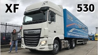 2018 DAF XF 530 Super Space Cab  Full Tour amp Test Drive [upl. by Zeidman]