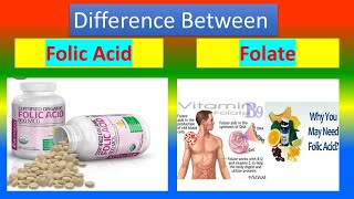 Difference between Folic Acid and Folate [upl. by Morry]