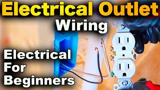 How To Wire An Electrical Outlet  EASY Receptacle Wiring STEP BY STEP [upl. by Etnahs968]