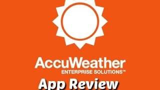 Accu Weather  Weather App  App Review [upl. by Narad]