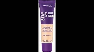 Rimmel London StayMatte Liquid Mousse Foundation 081 Fair Ivory Lightweight Shine Control rimmel [upl. by Ahsinuq]