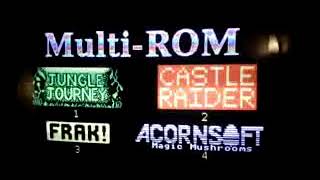 Testing a MultiROM cartridge on the Acorn Electron [upl. by Ecinnaj]