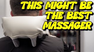 Wearable Neck amp Shoulder Massager REVIEW This feels like Im not alone in the room 😯 [upl. by Amuwkuhc]